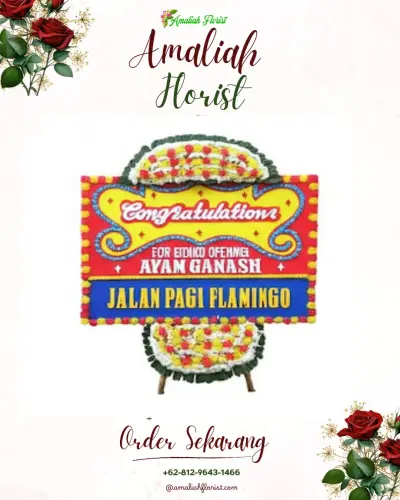 Bunga Papan Congratulation di Rejo Sari